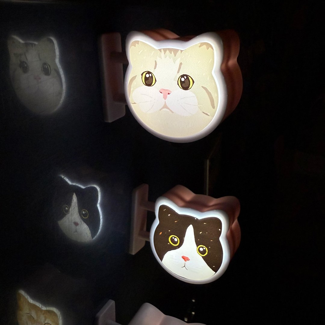 造型灯箱 迷你灯箱磁铁 猫咪灯箱 柴犬灯箱 - 灯具/灯饰 - 塑料 红色