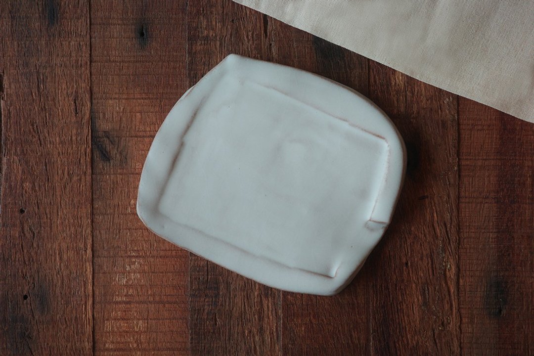 质感陶器 / 雾白色盘子 - 茶具/茶杯 - 陶 