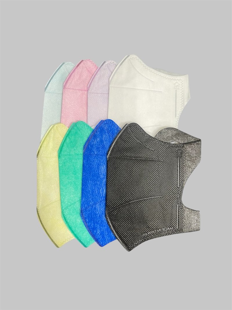 【奕纶台湾制】成人3D立体医疗口罩_素色 (50入/盒) - 口罩 - 其他材质 多色