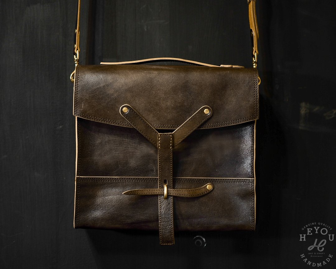 Swiss Army Supply Leather Bag 瑞士军用皮革补给包 - 侧背包/斜挎包 - 真皮 多色