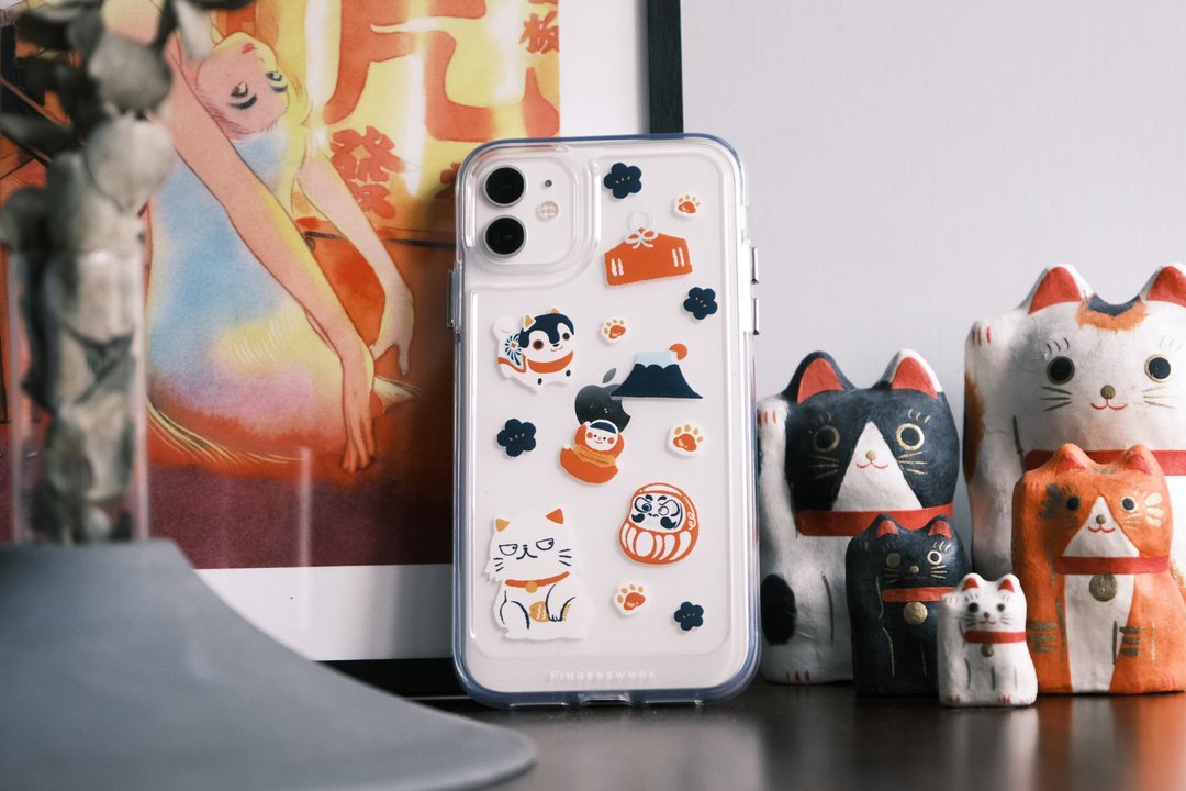 厌世招财猫 缘起物 IPHONE CASE - 手机壳/手机套 - 塑料 透明