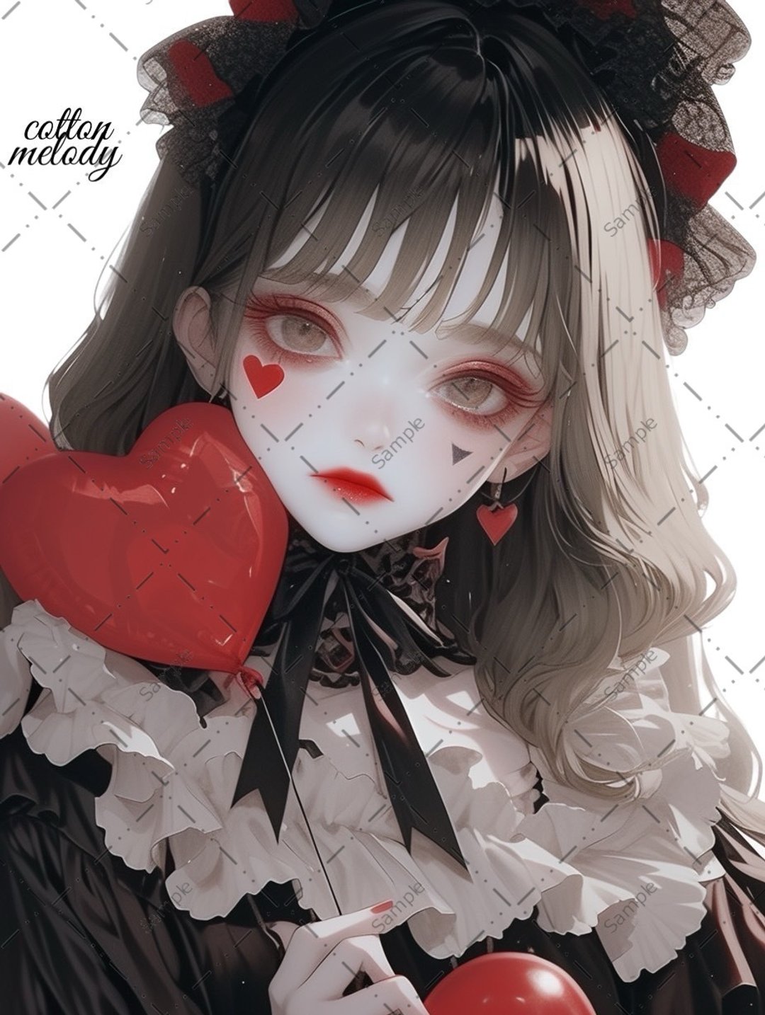 original sticker no.588 人物贴纸 原创贴纸 人物贴纸 女孩贴纸 原创人物贴纸 - 贴纸 - 纸 
