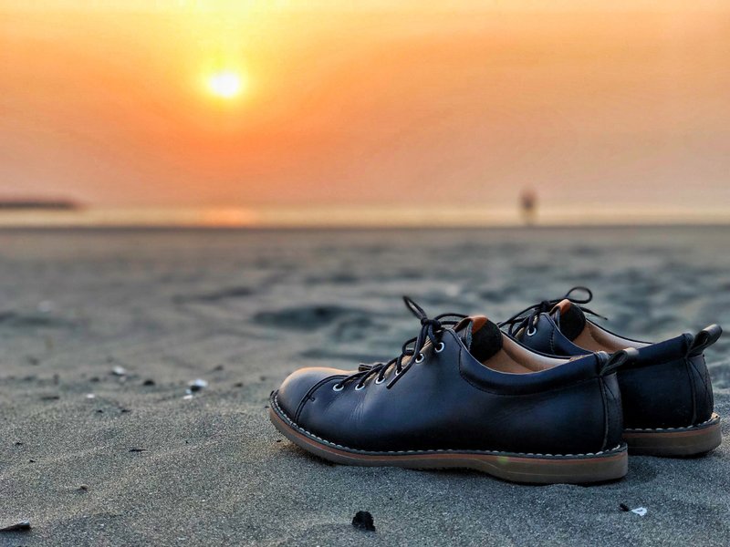 Mupers Scamper original 黑 - 男款靴子 - 真皮 黑色