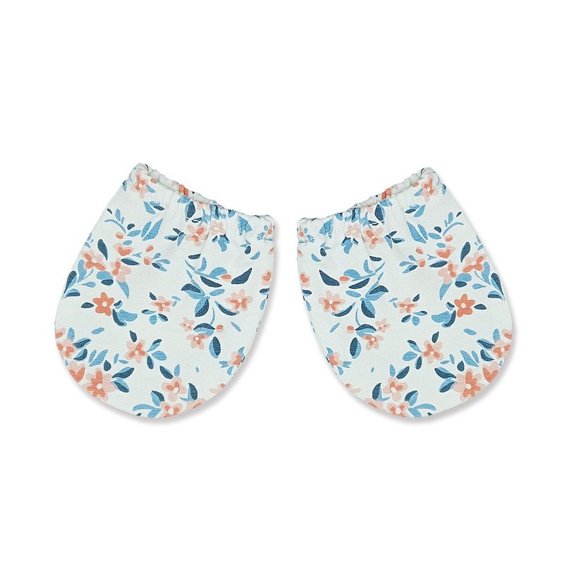 【Deux Filles有机棉】新生儿/婴儿手套-红蓝花 - 其他 - 棉．麻 