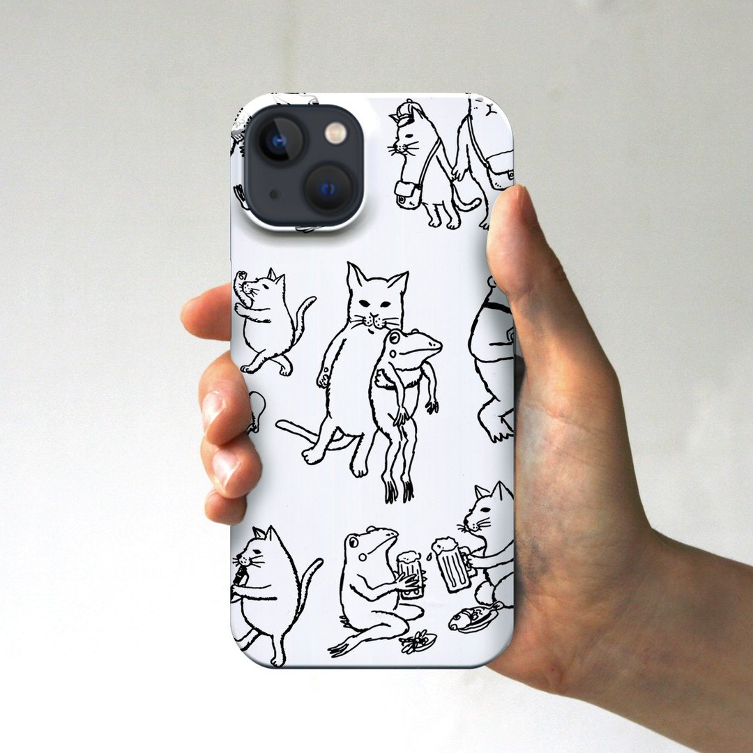Smartphone Case Nakamatachi White - 手机壳/手机套 - 塑料 白色