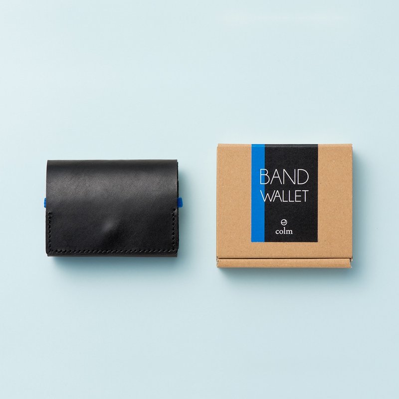 colm Band Wallet Black - 皮夹/钱包 - 真皮 黑色