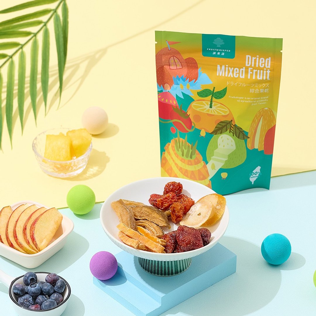【讲果语】综合果干70g(严选台湾在地鲜果 低温烘焙 1包5种享受) - 水果干 - 其他材质 黄色