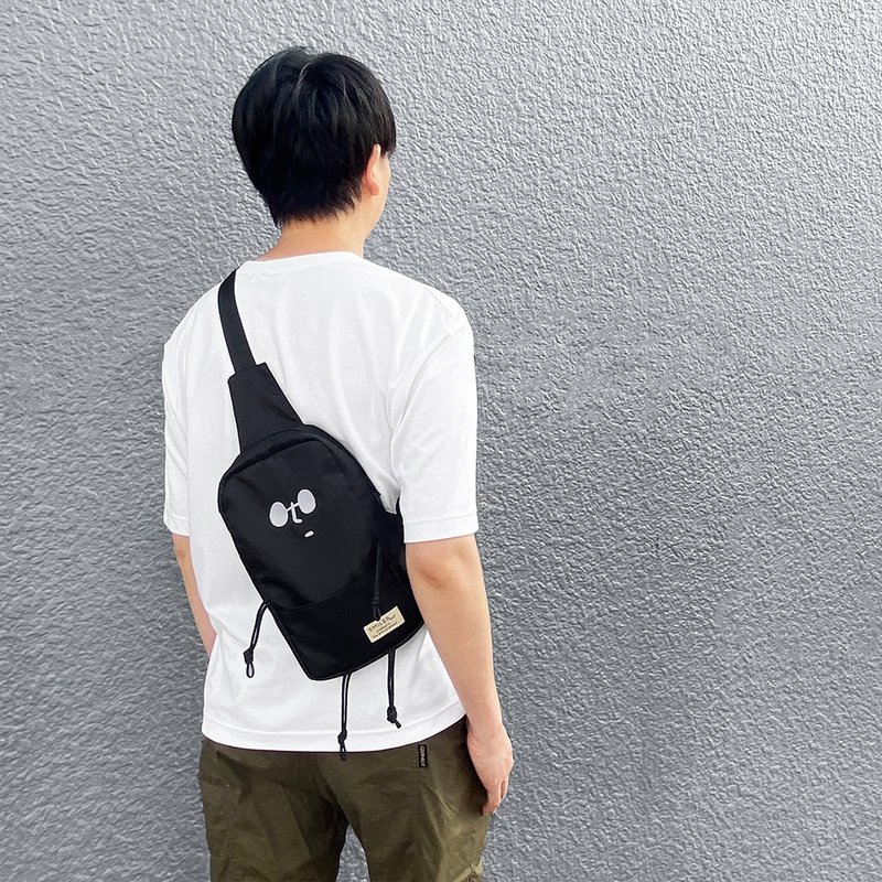 Buddy Bag 系列-中性斜挎背包　黑色 - 侧背包/斜挎包 - 尼龙 黑色