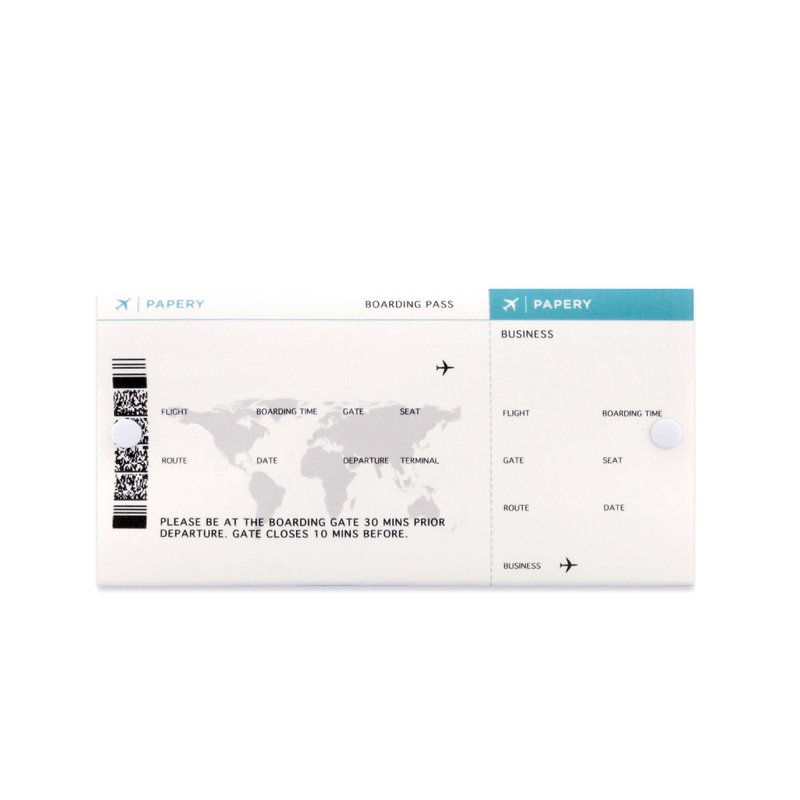 MASKfolio L 口罩套 Travel - 机票 - 定制专属机票 - 口罩 - 纸 