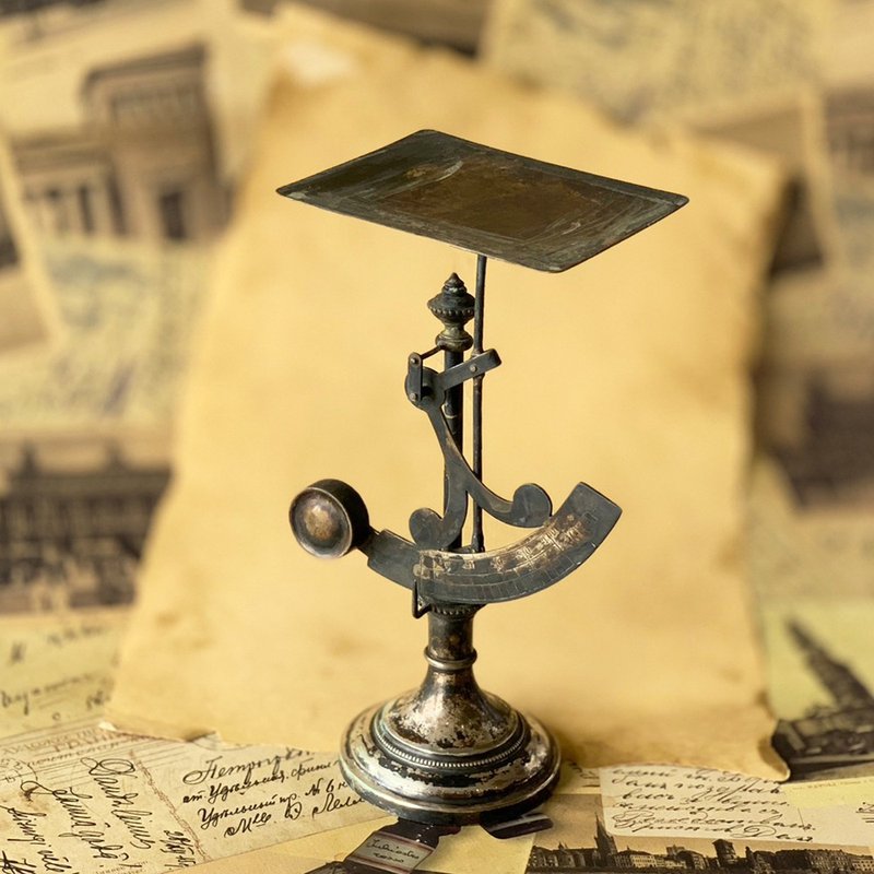 早期 欧洲 古董珠宝秤│复古典雅 稳重俐落 稀有古件 - 其他 - 其他金属 咖啡色