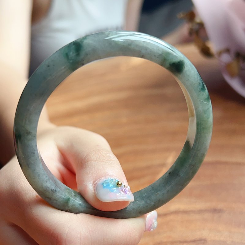 飘花翡翠手镯 | 18围 | 天然缅甸玉翡翠A货 | 送礼 - 手链/手环 - 玉石 多色