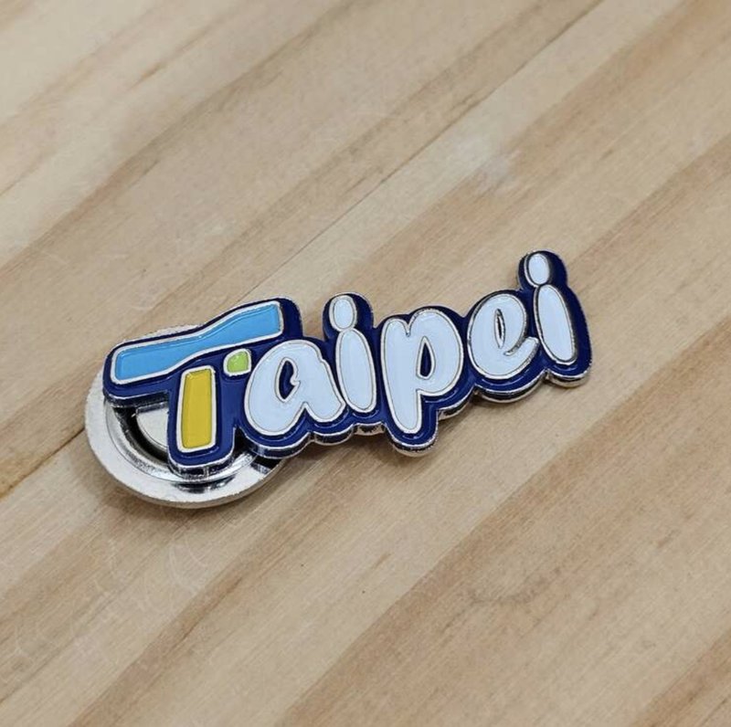 Taipei城市徽章 - 徽章/别针 - 其他金属 