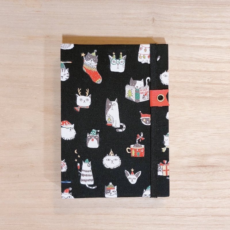 【圣诞礼物】喵喵圣诞节 - 酷黑 - 2024 无时效 A6 手缝手帐本 - 笔记本/手帐 - 纸 