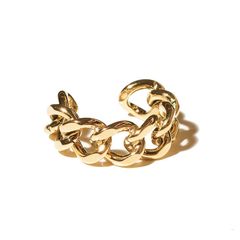 金链戒指 - 戒指 - 不锈钢 金色