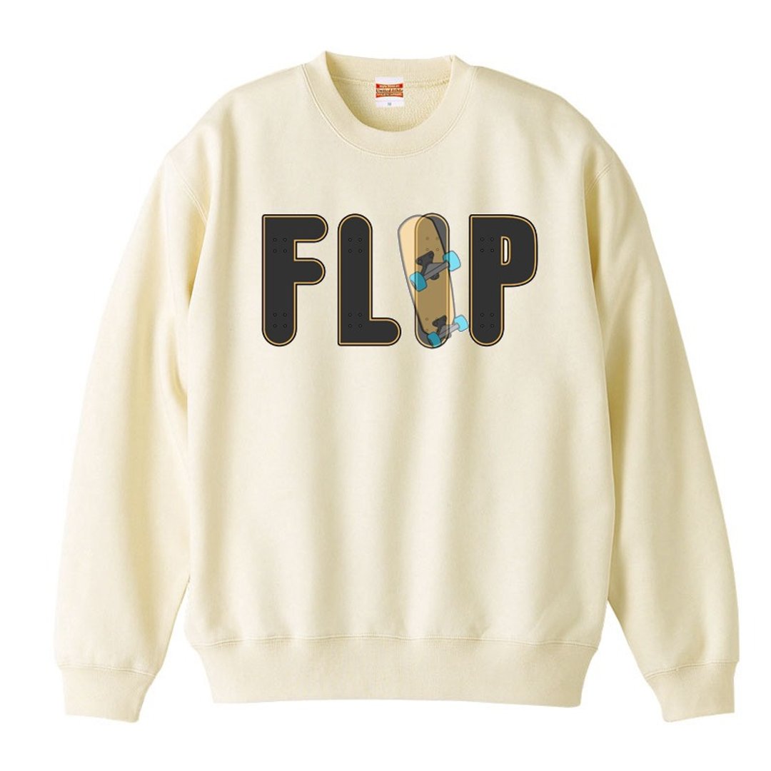 [Casual sweatshirt] FLIP - 男装上衣/T 恤 - 棉 白色