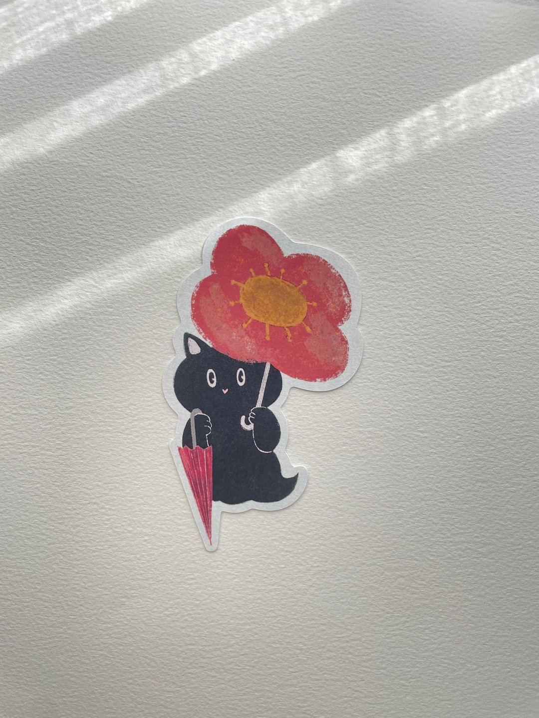 雨天的花 造型明信片 附信封袋 - 卡片/明信片 - 纸 