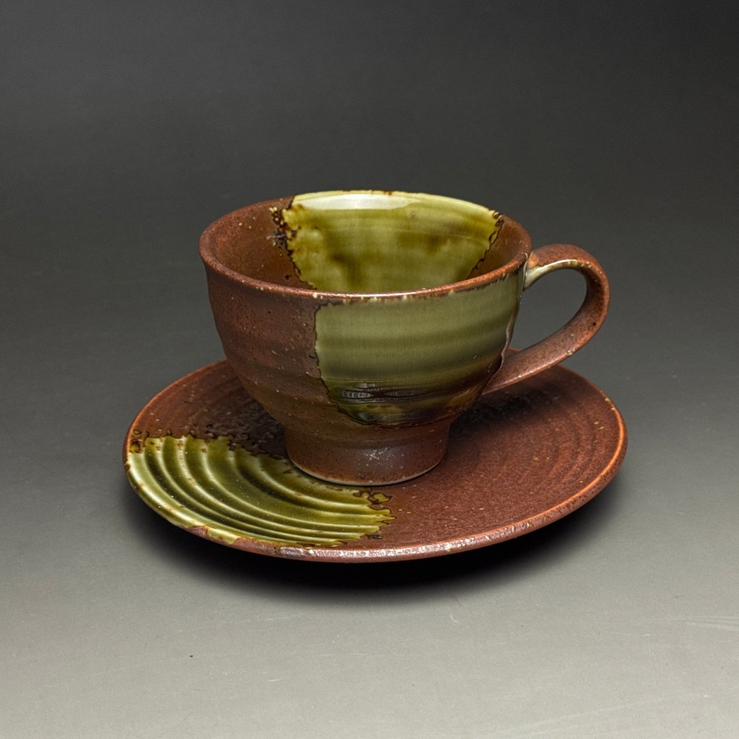 台湾【手作HandMade】侘寂の咖啡杯组拾 - 咖啡杯/马克杯 - 陶 咖啡色