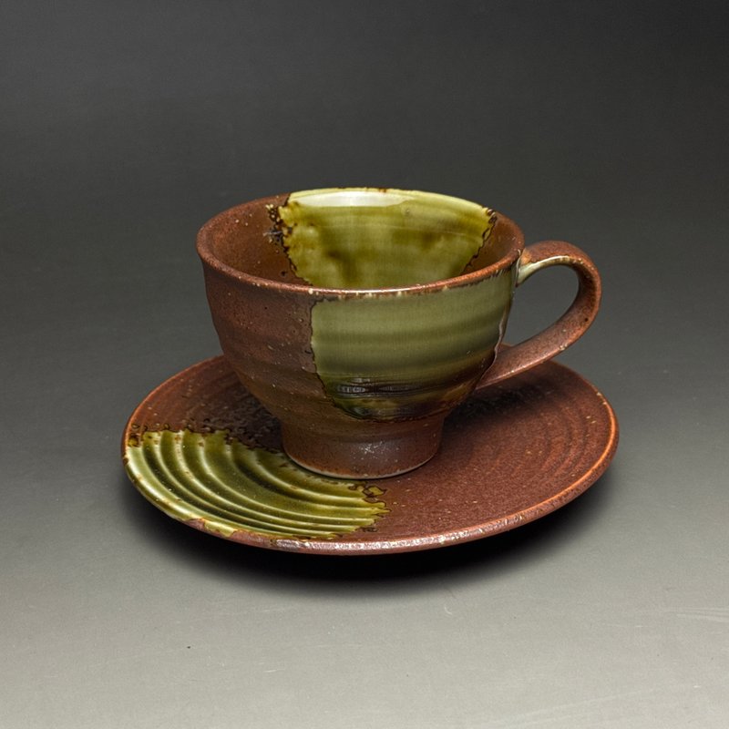 台湾【手作HandMade】侘寂の咖啡杯组拾 - 咖啡杯/马克杯 - 陶 咖啡色