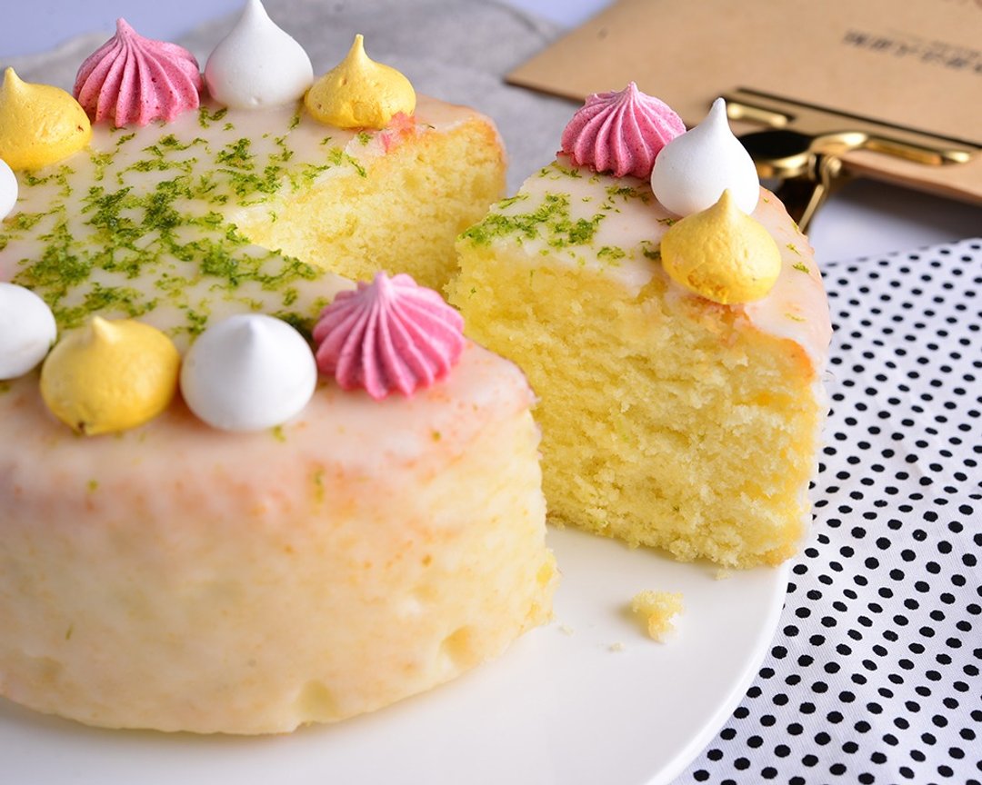 【送小熊盘叉】黄澄澄柠檬蛋糕 /6寸 生日蛋糕 节庆蛋糕 弥月礼盒 - 蛋糕/甜点 - 新鲜食材 