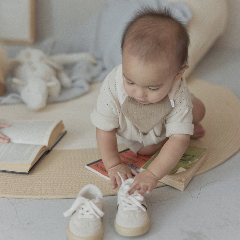 Cocuu Bib 纯色围兜 -质感咖 - 围嘴/口水巾 - 棉．麻 咖啡色