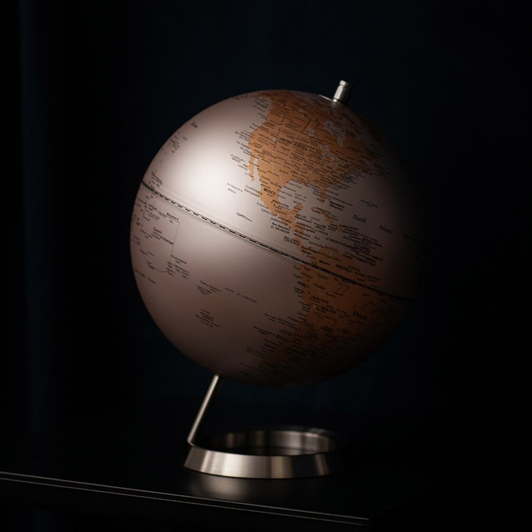 SkyGlobe 10寸银海金陆地地球仪 - 摆饰 - 塑料 金色