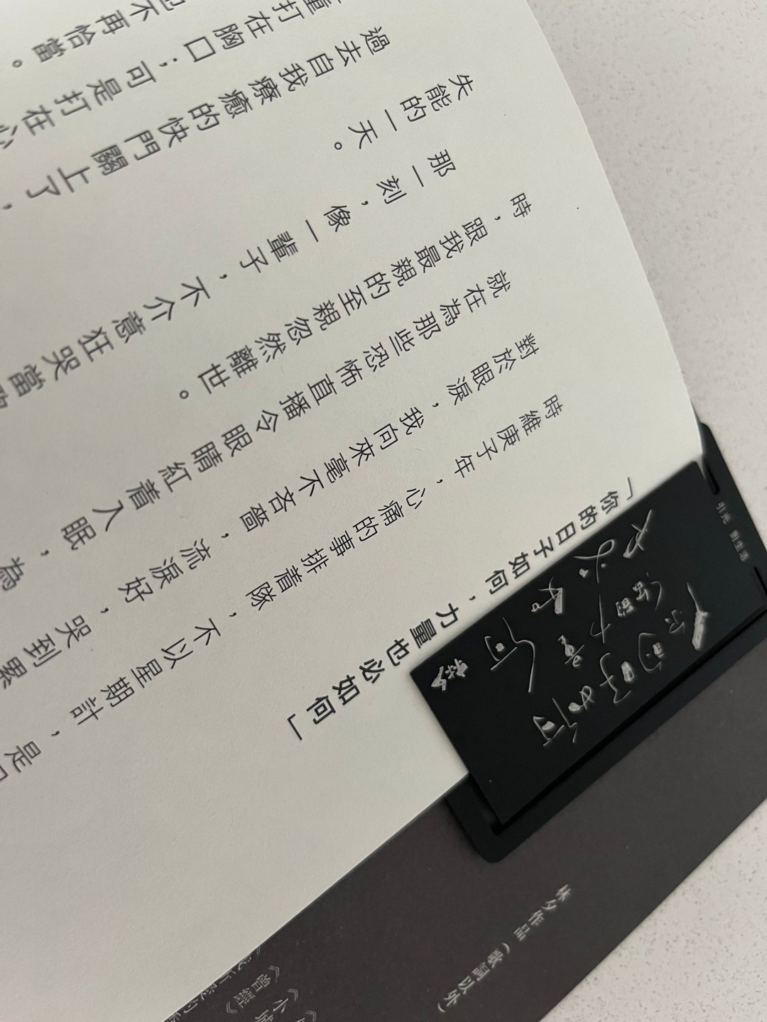 林夕笔风_林夕亲笔书法铝质书签_日子力量_台湾限定 - 书签 - 其他金属 黑色