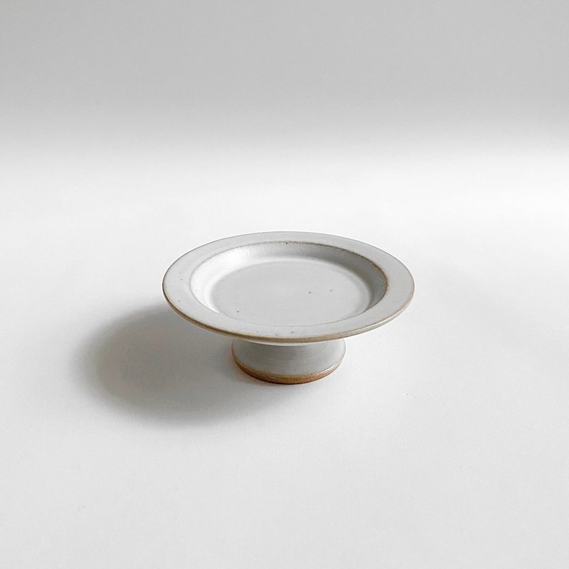 【小高台系列】白釉小高脚碟22号 - 摆饰 - 陶 白色