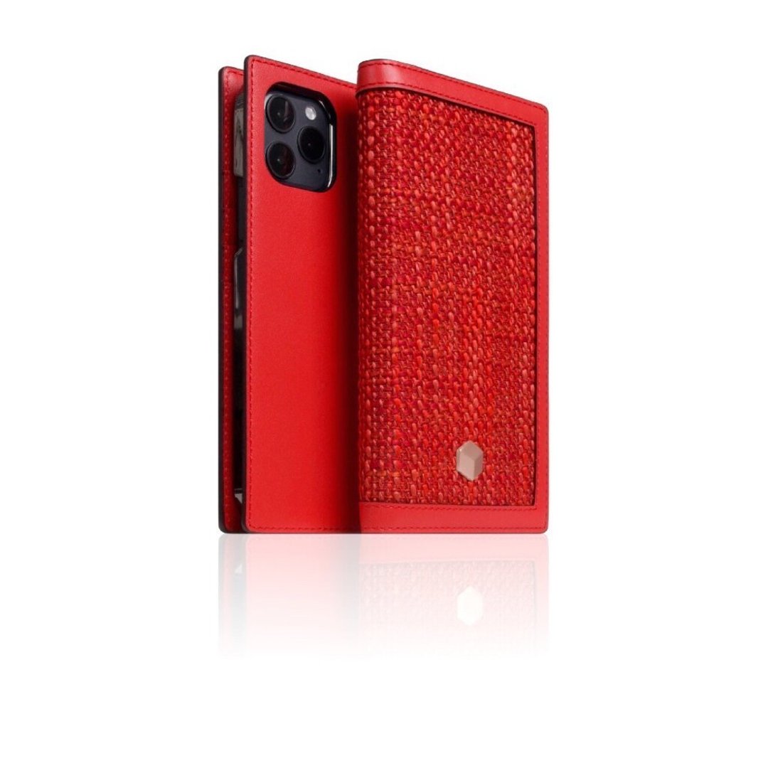 SLG Design iPhone 12 Pro Max D5 CSL 帆布混搭风 侧掀真皮皮套 - 手机壳/手机套 - 真皮 多色