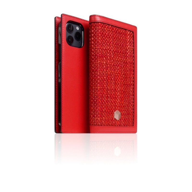 SLG Design iPhone 12 Pro Max D5 CSL 帆布混搭风 侧掀真皮皮套 - 手机壳/手机套 - 真皮 多色