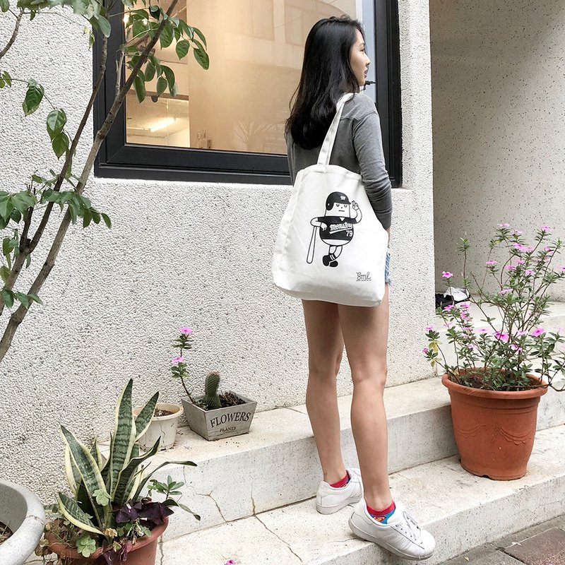 SML SPORT 帆布袋－打击者 - 手提包/手提袋 - 其他材质 白色
