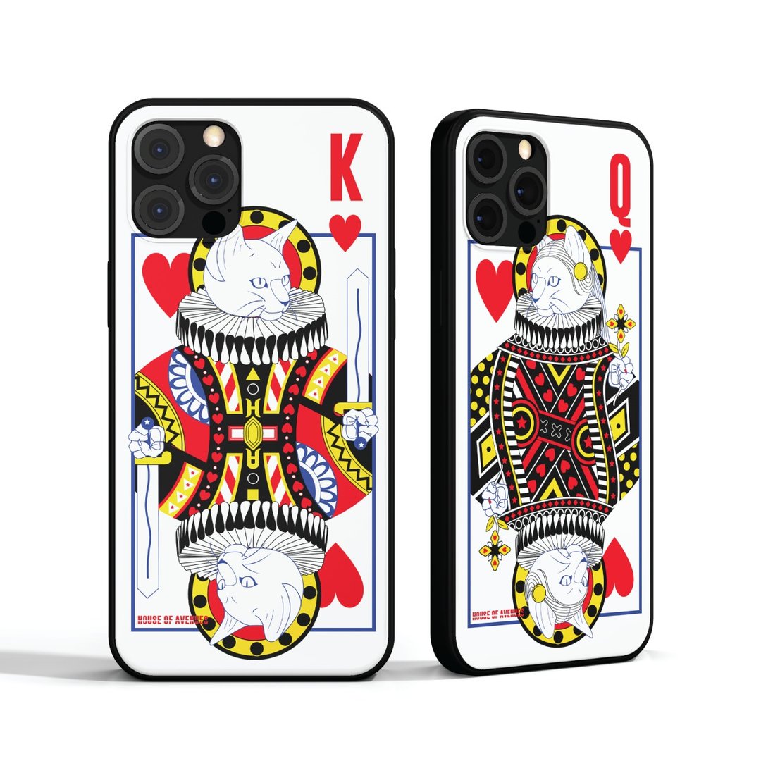 【换季特卖】现货手机壳 | Poker Cat情人节系列 | WHITE K | - 手机壳/手机套 - 塑料 多色
