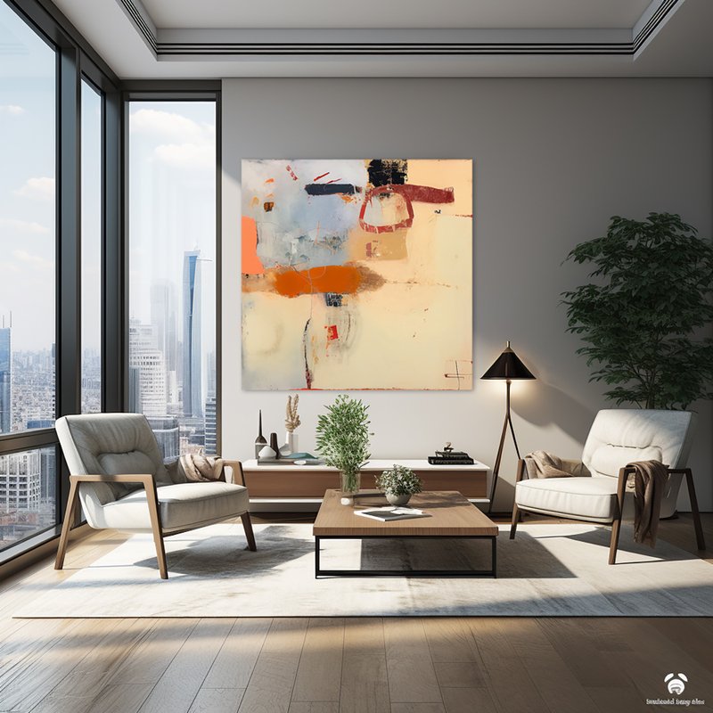 6070抽象画-无框画 | 装饰画 | 油画 | 挂画 | 室内设计 | 壁饰 - 海报/装饰画/版画 - 其他材质 多色