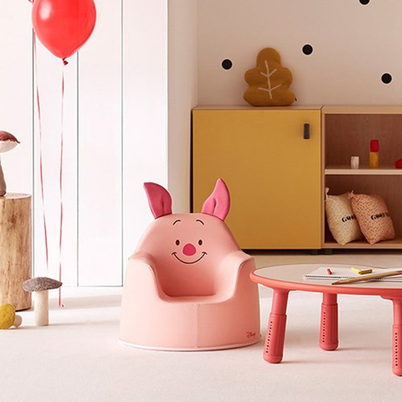 【iloom怡伦家居】ACO迪士尼联名-小猪小沙发(妈咪抱抱椅) - 儿童家具 - 人造皮革 粉红色