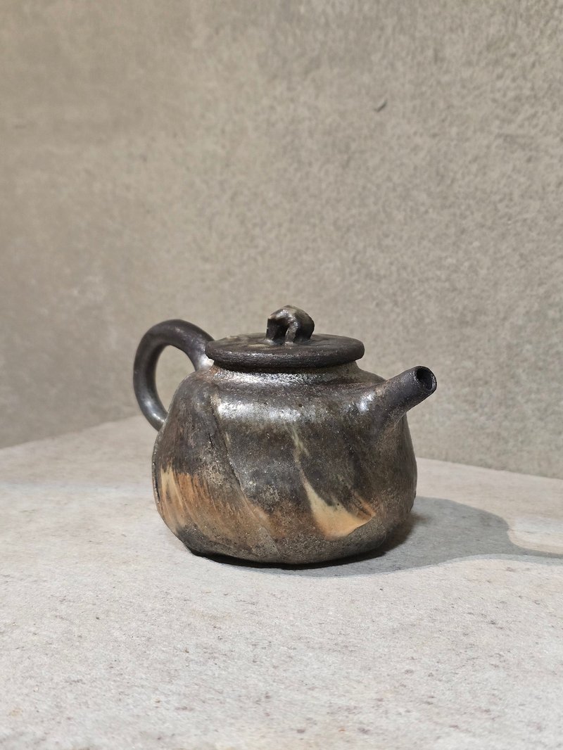 柴烧陶 / 茶壶 - 茶具/茶杯 - 陶 黑色