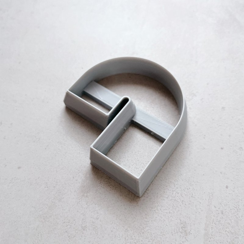 1 point // Clay cutter Polymer clay Polymer clay cutter Cookie type 3D printer D - 零件/散装材料/工具 - 塑料 黑色