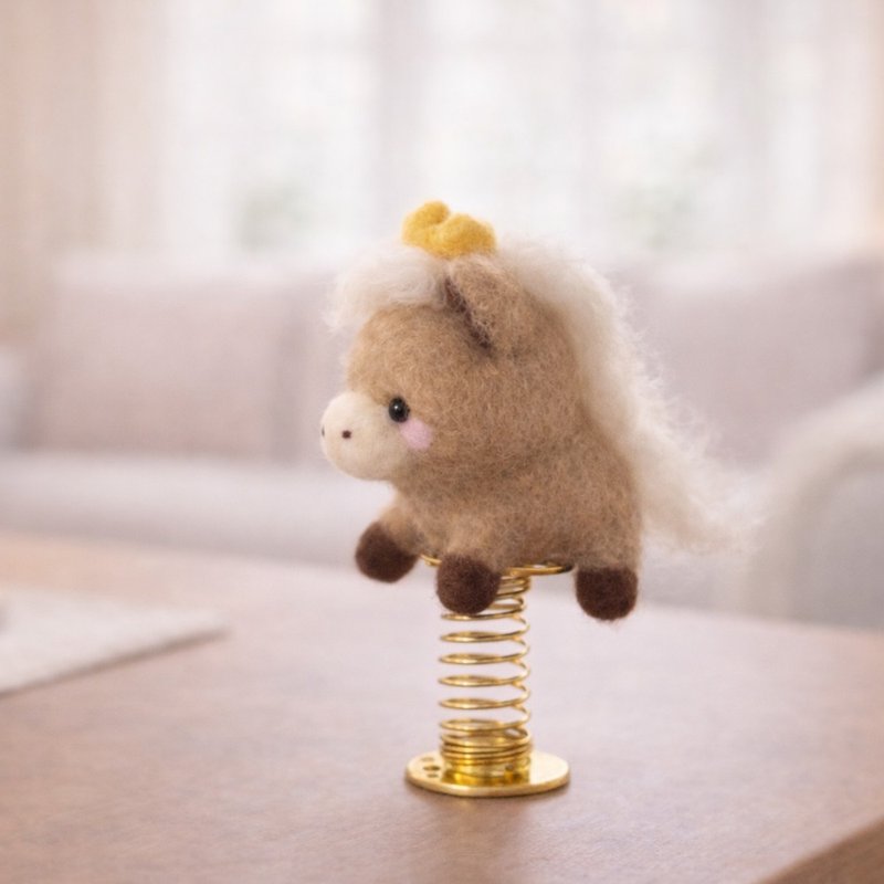 摇一摇马上有财羊毛毡材料包 - 编织/刺绣/羊毛毡/裁缝 - 羊毛 卡其色