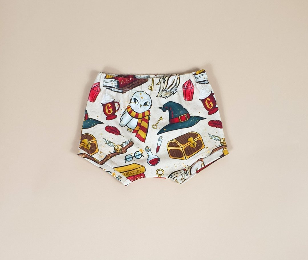 Beige Magic Wizard baby shorts, baby boy shorts, baby girl shorts, kids shorts - 童装裤 - 棉 多色
