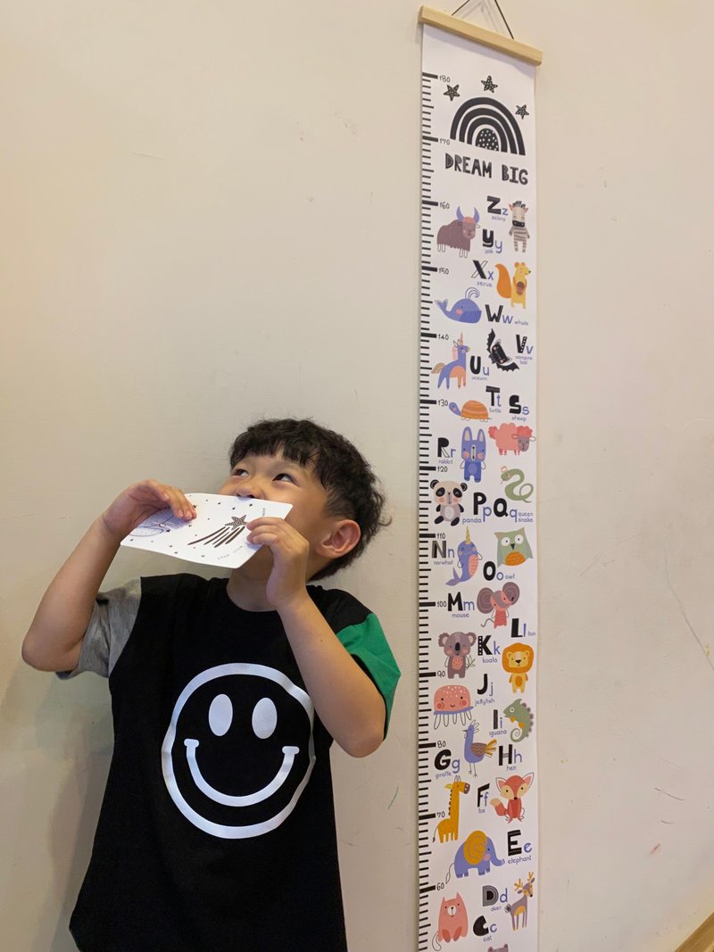 身高尺  满月送礼 生日礼物 学习英文 动物 - 满月礼盒 - 其他人造纤维 多色