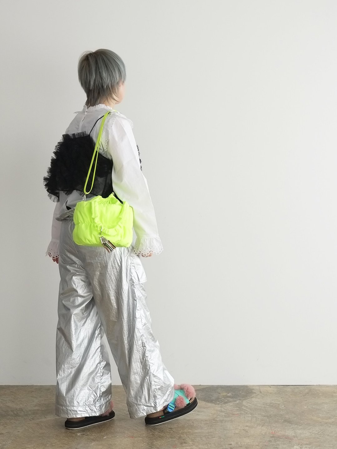 pokkori kinchaku 2way tote (C24007) - 手提包/手提袋 - 聚酯纤维 多色