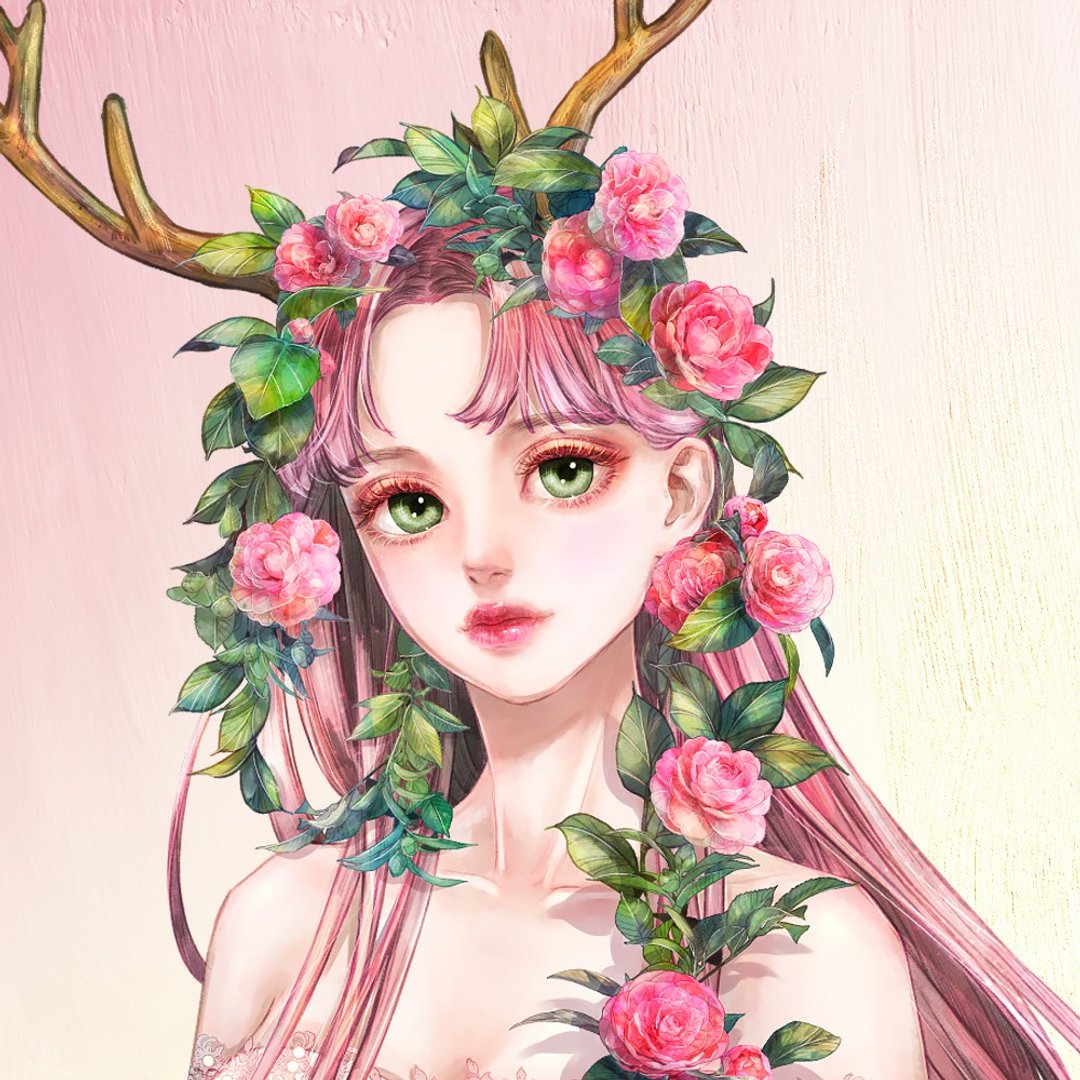 Camellia nymph sticker (9color) - 贴纸 - 纸 