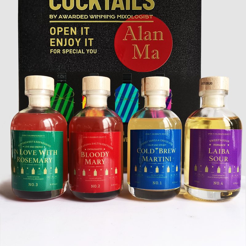 2025 Handcrafted 交换礼物特别版盲盒 盒面订制名字Cocktails - 酒类 - 玻璃 
