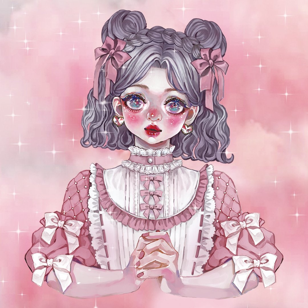 紫菱皇 x Nya-chan 文具店合作贴纸 - 贴纸 - 纸 