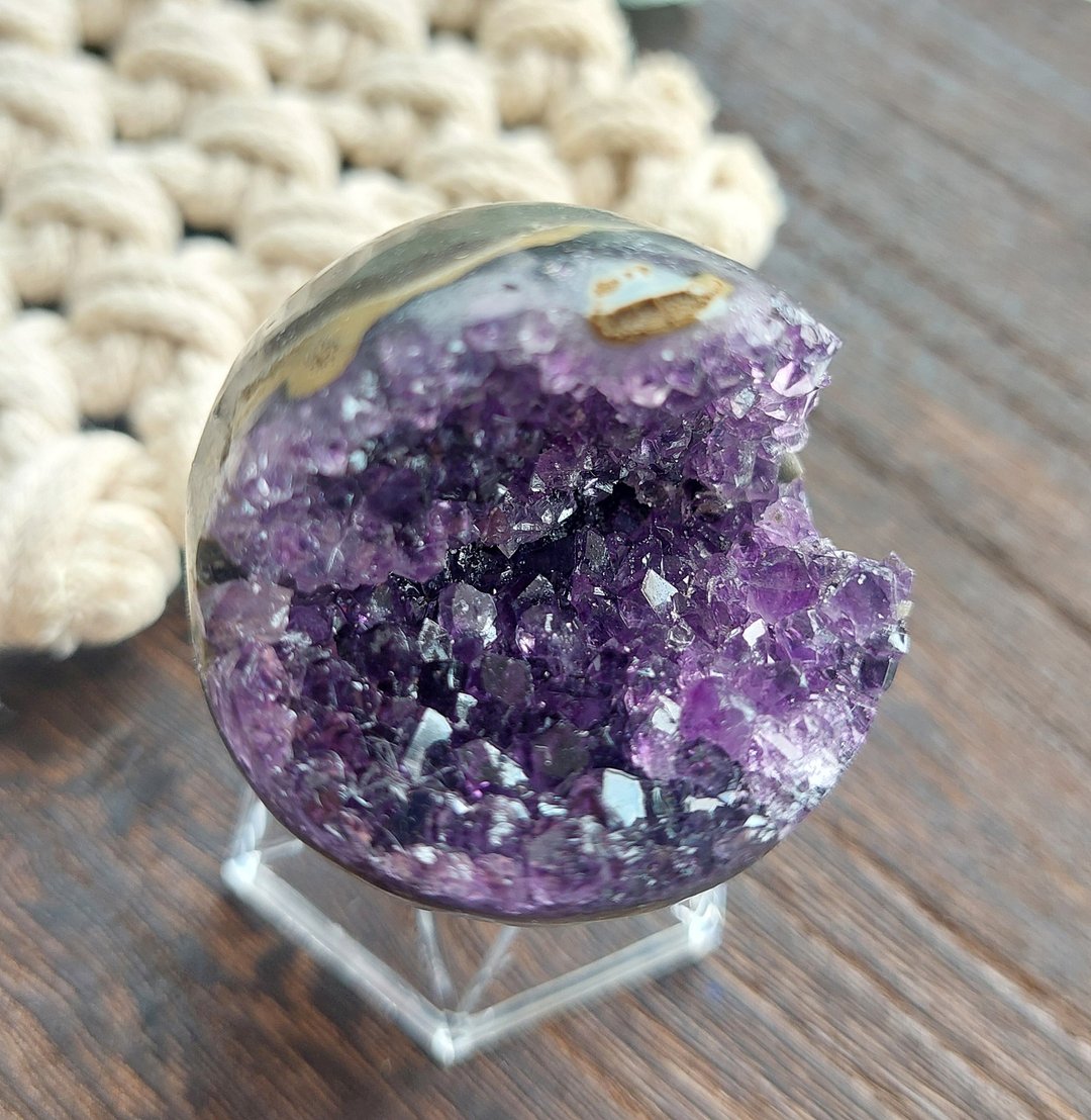 Amethyst 巴西产地 开口笑 紫水晶 天然矿石 原矿 - 摆饰 - 其他材质 