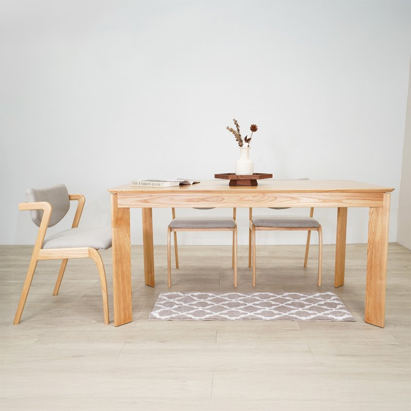 Fifty9 Design New York - Tribeca 实木餐桌 - 餐桌/书桌 - 木头 卡其色