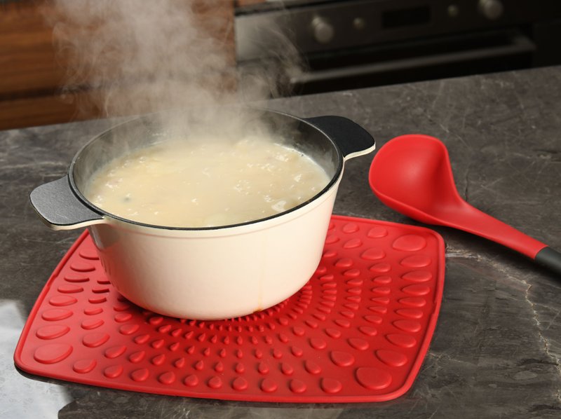 kool - 硅胶沥水及隔热锅垫 - 其他 - 硅胶 红色