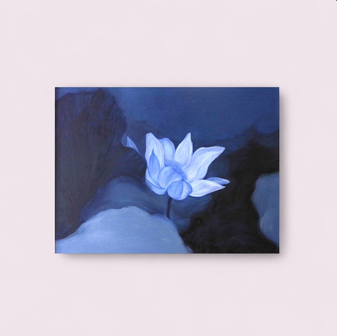 浓雾中的一朵温润莲花 - 海报/装饰画/版画 - 纸 