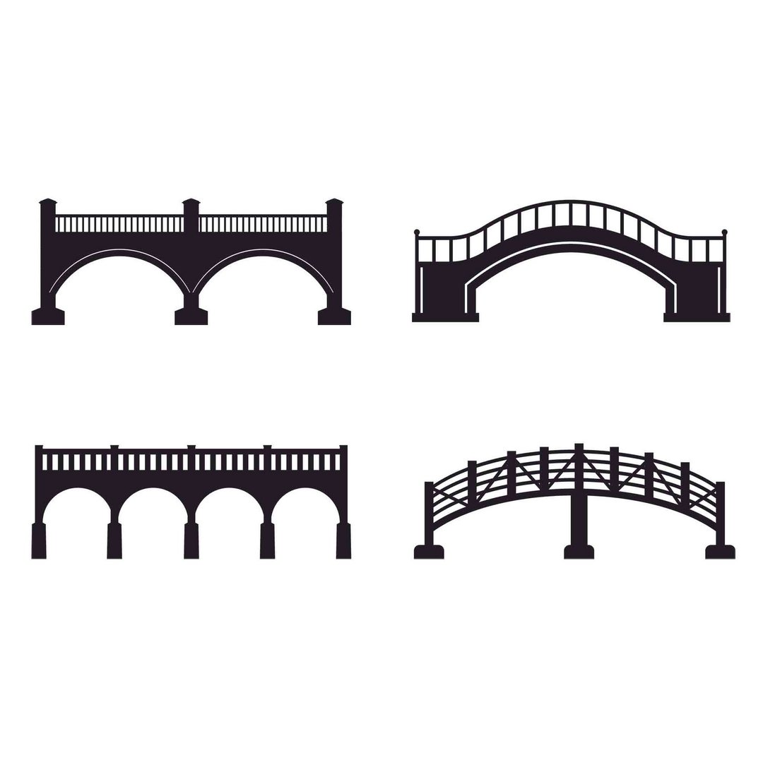 Bridge svg, bridge template, bridge pdf, bridge png, bridge laser cut, Cricut - 图文模板设计 - 其他材质 