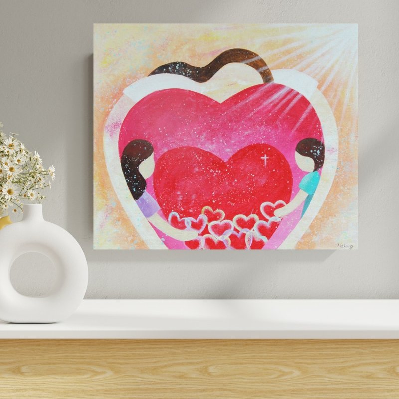 住在神的爱中 福音无框原画 - 海报/装饰画/版画 - 棉．麻 多色