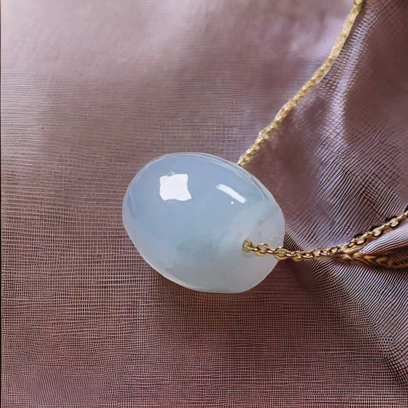 【万事亨通】冰种翡翠路路通项链 | 天然缅甸玉翡翠A货 | 送礼 - 项链 - 玉石 透明