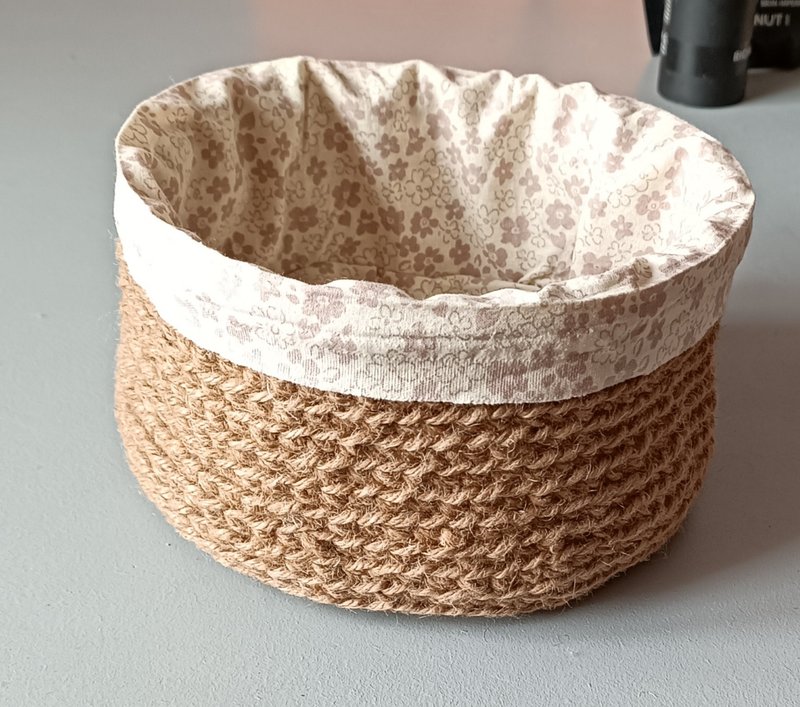 圆形浴室篮化妆品架化妆收纳盒 - 收纳用品 - 棉．麻 金色